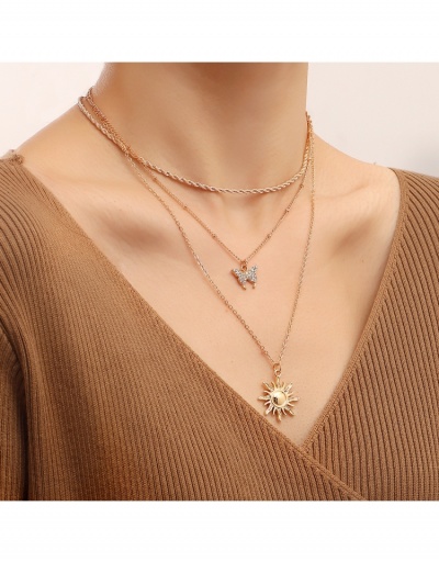 Alloy Material Butterfly Pendant Necklace For Women #799346 $5.02 USD, Wholesale Fashion Necklaces