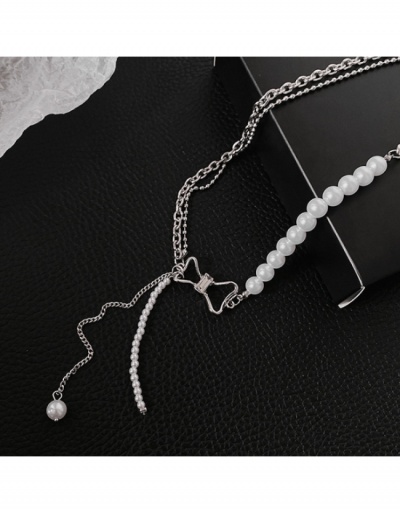  Faux Pearl Bow Necklaces For Women #799351 $7.28 USD, Wholesale Fashion Necklaces