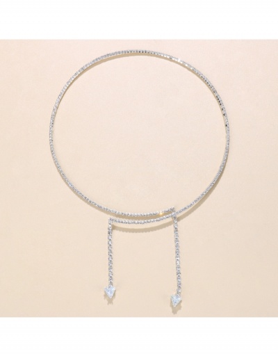 Replica Chic Rhinestone Tassels Ladies Pendant Necklace #799353 $11.68 USD for Wholesale