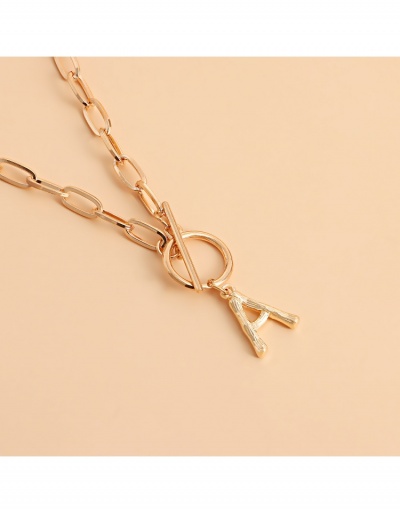 Replica Hollow Out Letter Simple Design Necklace #799362 $3.73 USD for Wholesale