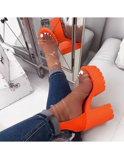 High Platform Chunky Heel Comfortable Sandals #799367 $21.65 USD, Wholesale Fashion Heels