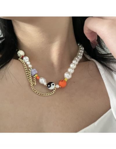 National  Style Faux Pearl Beads Necklace For Women #799373 $13.05 USD, Wholesale Fashion Necklaces