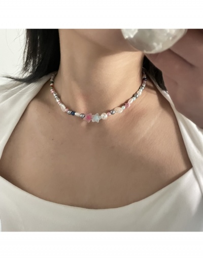 Replica National  Style Faux Pearl Beads Necklace For Women #799373 $13.05 USD for Wholesale