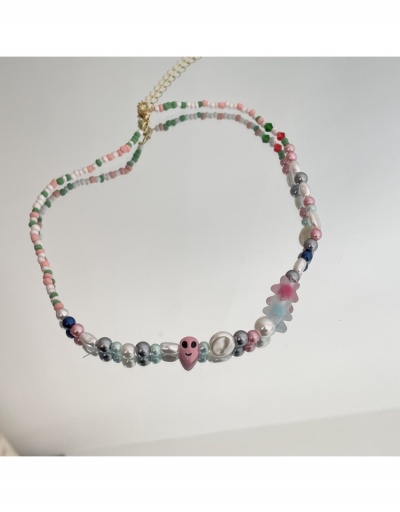 Replica National  Style Faux Pearl Beads Necklace For Women #799373 $13.05 USD for Wholesale