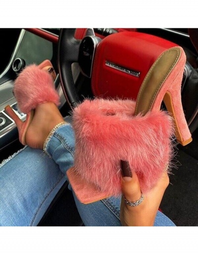 Replica  Spring Latest Fluff High Heeled #799374 $31.00 USD for Wholesale