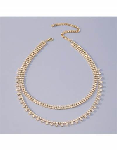 Replica Casual Easy Matching Rhinestone Ladies Necklace #799377 $12.15 USD for Wholesale