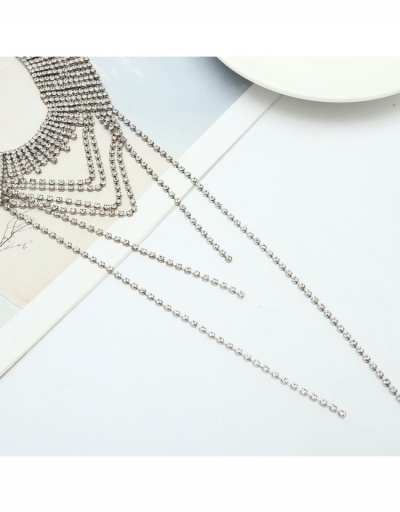 Replica  Fashionable Full Rhinestone Tassel Ladies Necklace  #799386 $12.97 USD for Wholesale