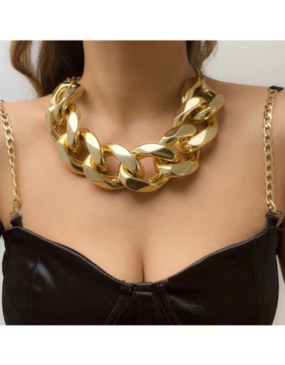 Replica Big Chain Hip Hop Women Necklace #799388 $12.73 USD for Wholesale