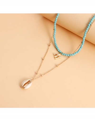 Replica  Turquoise Letter Shell  Pendant Necklace #799393 $4.51 USD for Wholesale