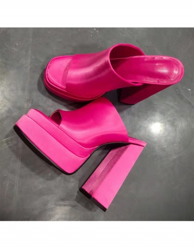 Fashion Slip On Heels Chunky Heels For Women #799394 $40.56 USD, Wholesale Fashion Heels