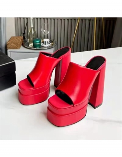 Replica Fashion Slip On Heels Chunky Heels For Women #799394 $40.56 USD for Wholesale