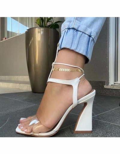  Summer PU Fashion Women's Ankle Strap High Heels #799396 $21.42 USD, Wholesale Fashion Heels