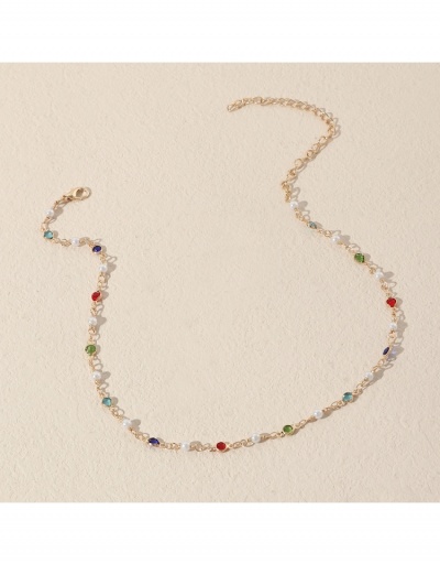 Replica  Summer Bohemian Colorful Pearl Necklace #799397 $9.10 USD for Wholesale