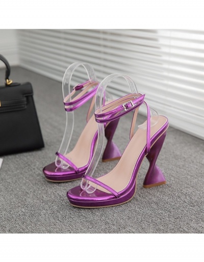 Replica Nightclub Fashion Ankle Strap Heels For Ladies #799398 $44.42 USD for Wholesale