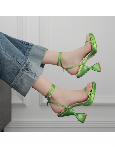 Replica Nightclub Fashion Ankle Strap Heels For Ladies #799398 $44.42 USD for Wholesale