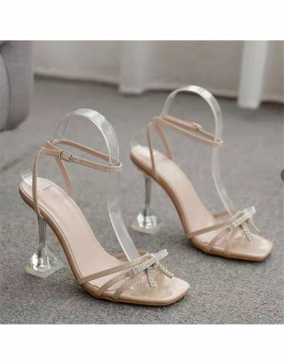  Fashion Sexy Square Toe Rhinestone Butterfly Women's Shoes #799404 $20.90 USD, Wholesale Fashion Heels