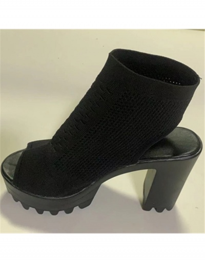 Replica New Fashion Chunky Slip On Heels For Women #799408 $25.04 USD for Wholesale