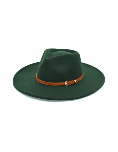 Replica Adorable Gentle Plain Easy Matching Fedora Cap #799410 $11.65 USD for Wholesale