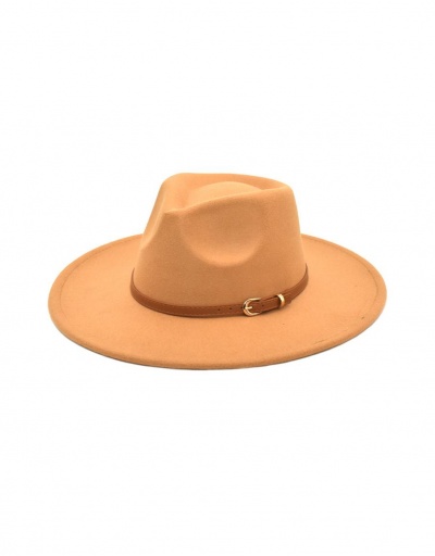 Replica Adorable Gentle Plain Easy Matching Fedora Cap #799410 $11.65 USD for Wholesale