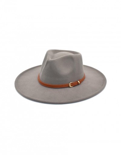 Replica Adorable Gentle Plain Easy Matching Fedora Cap #799410 $11.65 USD for Wholesale