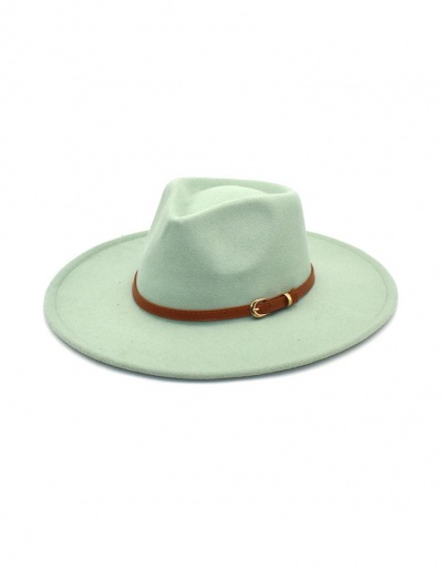 Replica Classic Solid Wide Brim Unisex Jazz Cap #799413 $11.65 USD for Wholesale