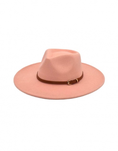 Replica Classic Solid Wide Brim Unisex Jazz Cap #799413 $11.65 USD for Wholesale