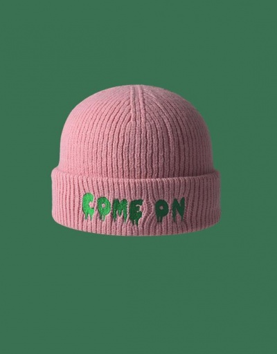 Replica Korean Style Embroidery Letter Unisex Beanie #799416 $9.96 USD for Wholesale