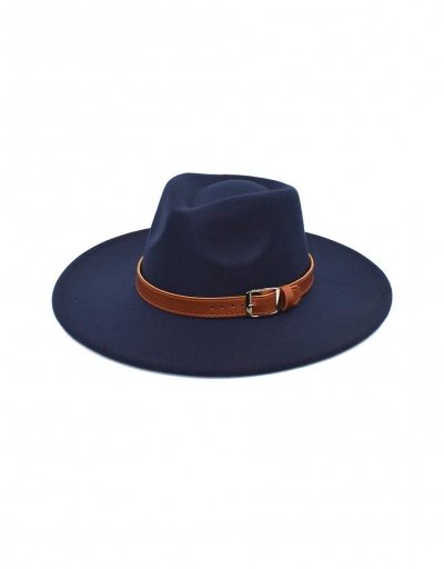 Replica New Casual Woolen Warm Fedora Hat  #799420 $11.38 USD for Wholesale