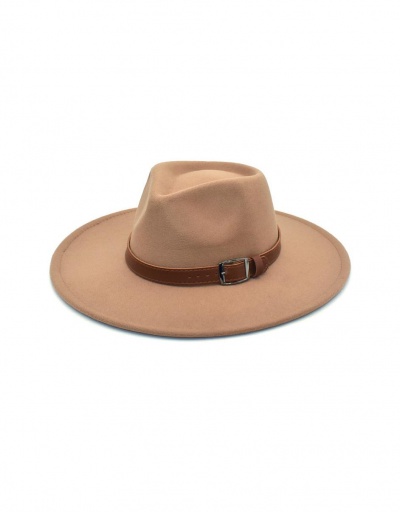 Replica New Casual Woolen Warm Fedora Hat  #799420 $11.38 USD for Wholesale