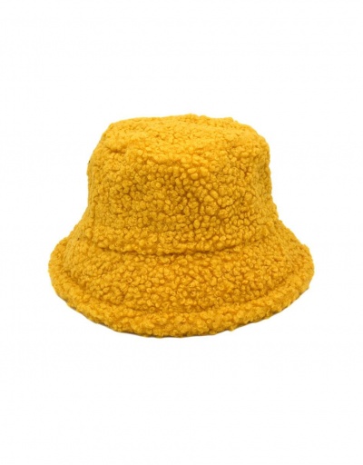 Replica Modern Solid Fluffy Unisex Bucket Cap #799424 $9.59 USD for Wholesale