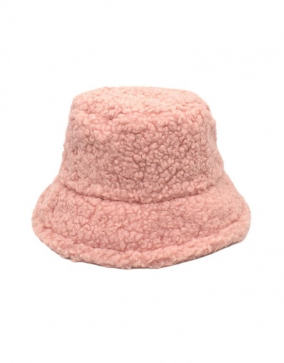 Replica Modern Solid Fluffy Unisex Bucket Cap #799424 $9.59 USD for Wholesale