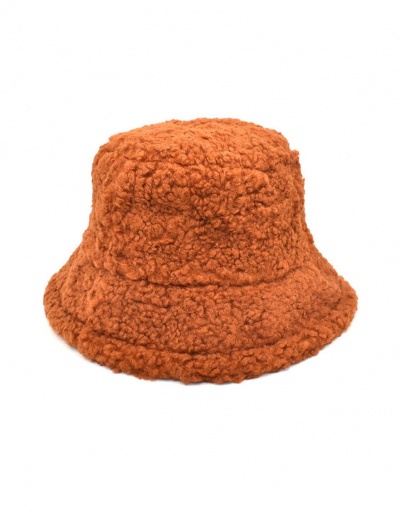 Replica Modern Solid Fluffy Unisex Bucket Cap #799424 $9.59 USD for Wholesale