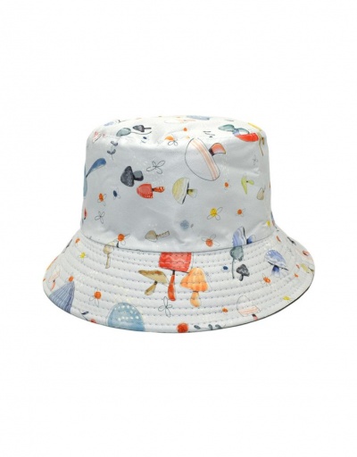 Replica Cure Mushroom Print Casual Unisex Fisherman Cap #799426 $9.31 USD for Wholesale