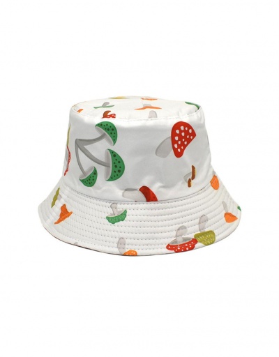 Replica Cure Mushroom Print Casual Unisex Fisherman Cap #799426 $9.31 USD for Wholesale