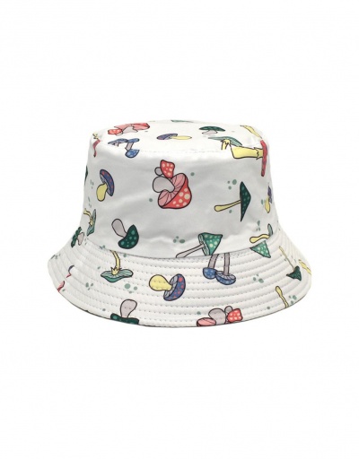 Replica Cure Mushroom Print Casual Unisex Fisherman Cap #799426 $9.31 USD for Wholesale