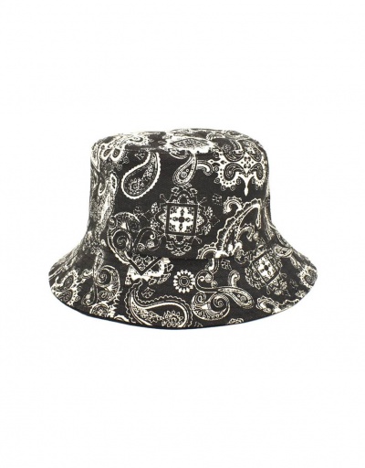 Replica Casual Student Cashew Print Easy Outdoors Fisherman Cap #799428 $10.61 USD for Wholesale