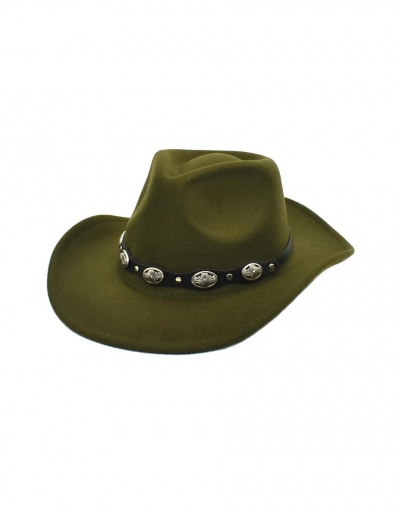 Replica National Style Solid Wide Brim Fedora Cap #799438 $12.20 USD for Wholesale