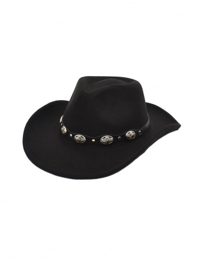 Replica National Style Solid Wide Brim Fedora Cap #799438 $12.20 USD for Wholesale