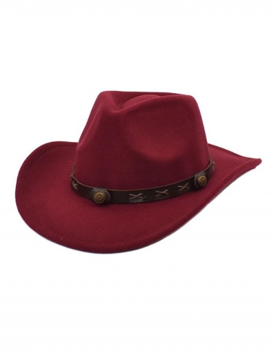 Replica Euro Style Solid Cowboy Easy Matching Cap #799447 $13.47 USD for Wholesale