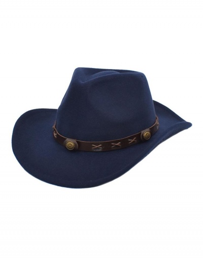 Replica Euro Style Solid Cowboy Easy Matching Cap #799447 $13.47 USD for Wholesale