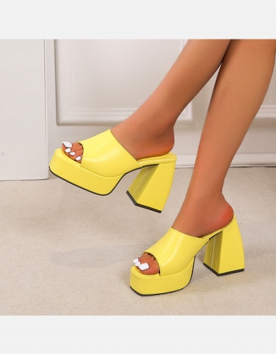 Replica Fashion Solid Chunky Platform High Heels #799448 $28.53 USD for Wholesale