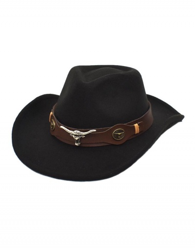 Replica National Style Felt Western Cowboy Fedora Hat #799454 $14.25 USD for Wholesale