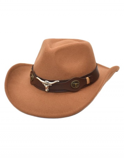 Replica National Style Felt Western Cowboy Fedora Hat #799454 $14.25 USD for Wholesale