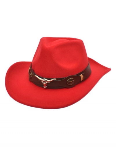 Replica National Style Felt Western Cowboy Fedora Hat #799454 $14.25 USD for Wholesale