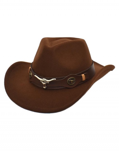 Replica National Style Felt Western Cowboy Fedora Hat #799454 $14.25 USD for Wholesale