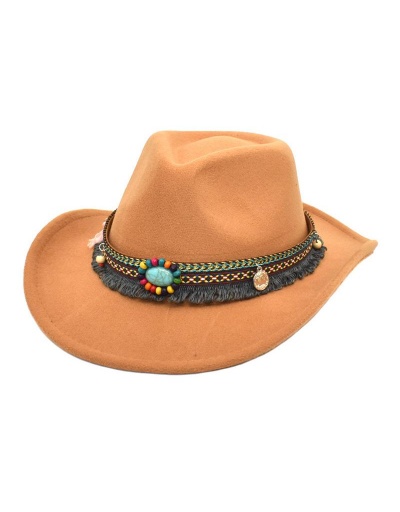 Replica Winter Colorful Beaded Western Cowboy Hat #799458 $14.56 USD for Wholesale