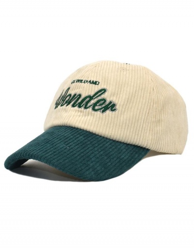 Replica Youthful Embroidery Corduroy Active Baseball Cap #799464 $9.59 USD for Wholesale