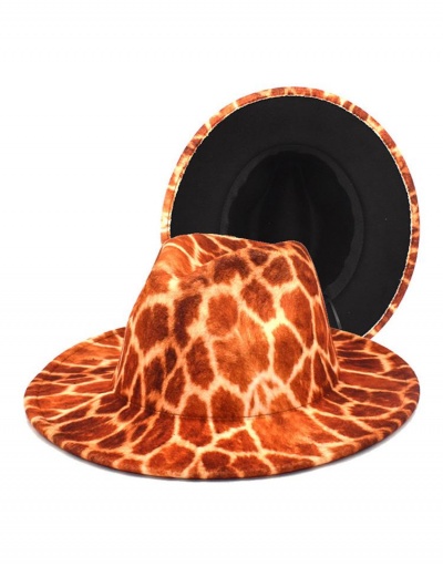 Replica Attractive Characteristic Tiger Print Wide Brim Cap #799469 $12.12 USD for Wholesale