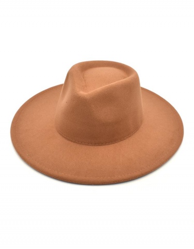 Replica Classic Style Plain Woolen Fedora Hat #799476 $11.10 USD for Wholesale