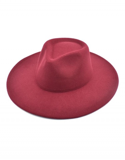 Replica Classic Style Plain Woolen Fedora Hat #799476 $11.10 USD for Wholesale